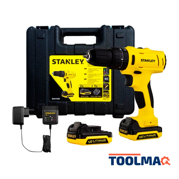 Taladro Percutor 3/8" 12V 26Nm 2 Bat 1.5 Ah Stanley SCH121S2K-B2