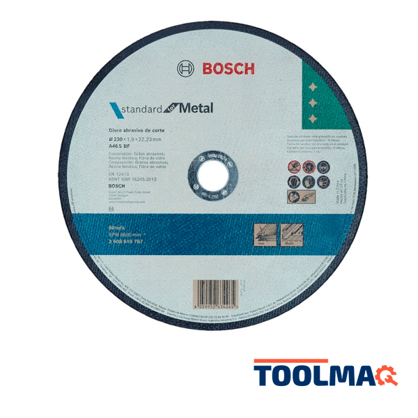 Disco de Corte 9" (230 mm) para Metal Bosch 2608.619.787-000 