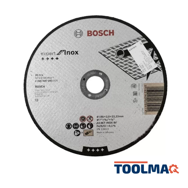 Disco Abrasivo Corte Expert for INOX 180X2.0 (Recto) 2608.600.095-000 
