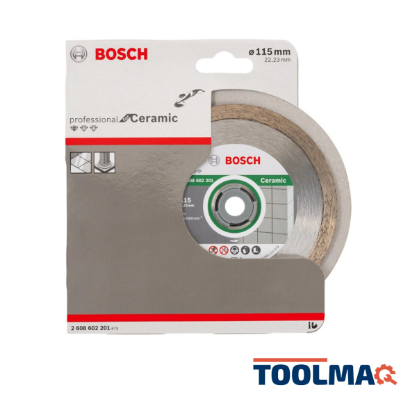 Disco Diamantado para Cerámica y Azulejos 4-1/2" para Esmeril Bosch 2608.602.201-000 