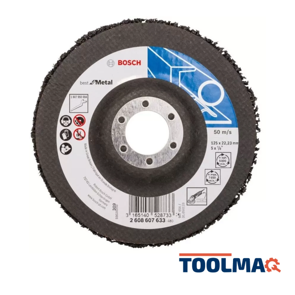 Disco Limpieza 5 METAL / NEGRO BEST para metal / remoción de pintura 2608.607.633-000 