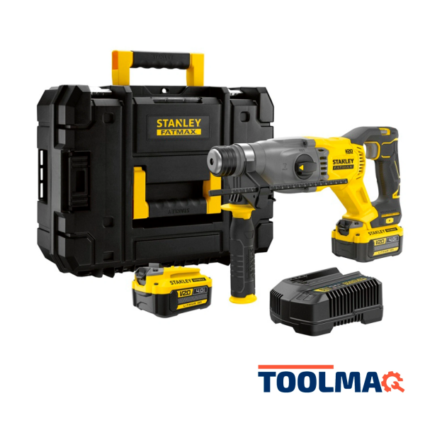 Rotomartillo SDS-Plus 20V Fatmax 2.0J 2 Bat 4.0 Ah Stanley SBH900M2K-B2