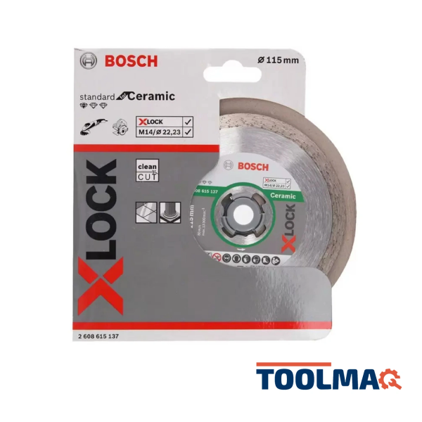 Disco Diamantado Continuo para Cerámica 4-1/2 X-Lock 2608.615.137-000 