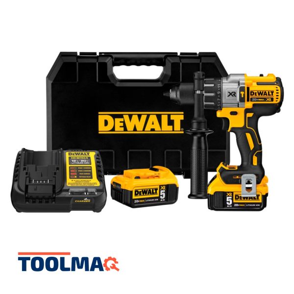  Taladro Percutor 1/2" 20V 38250 gpm Inc 2 Bat y Carg Dewalt DCD996P2T-B2