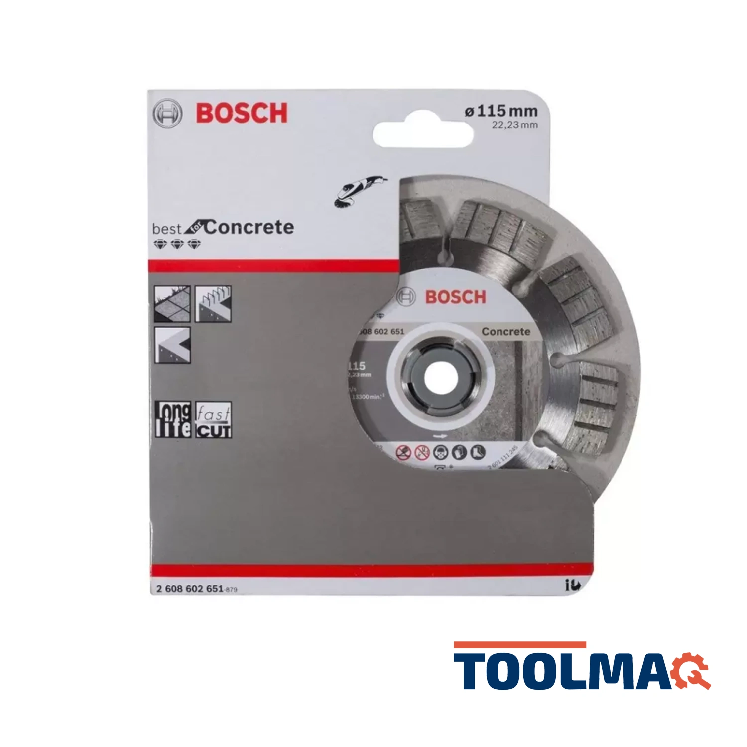 Disco Best para Hormigon Duro y Hormigon Armado 4-1/2” 2608.602.651-000