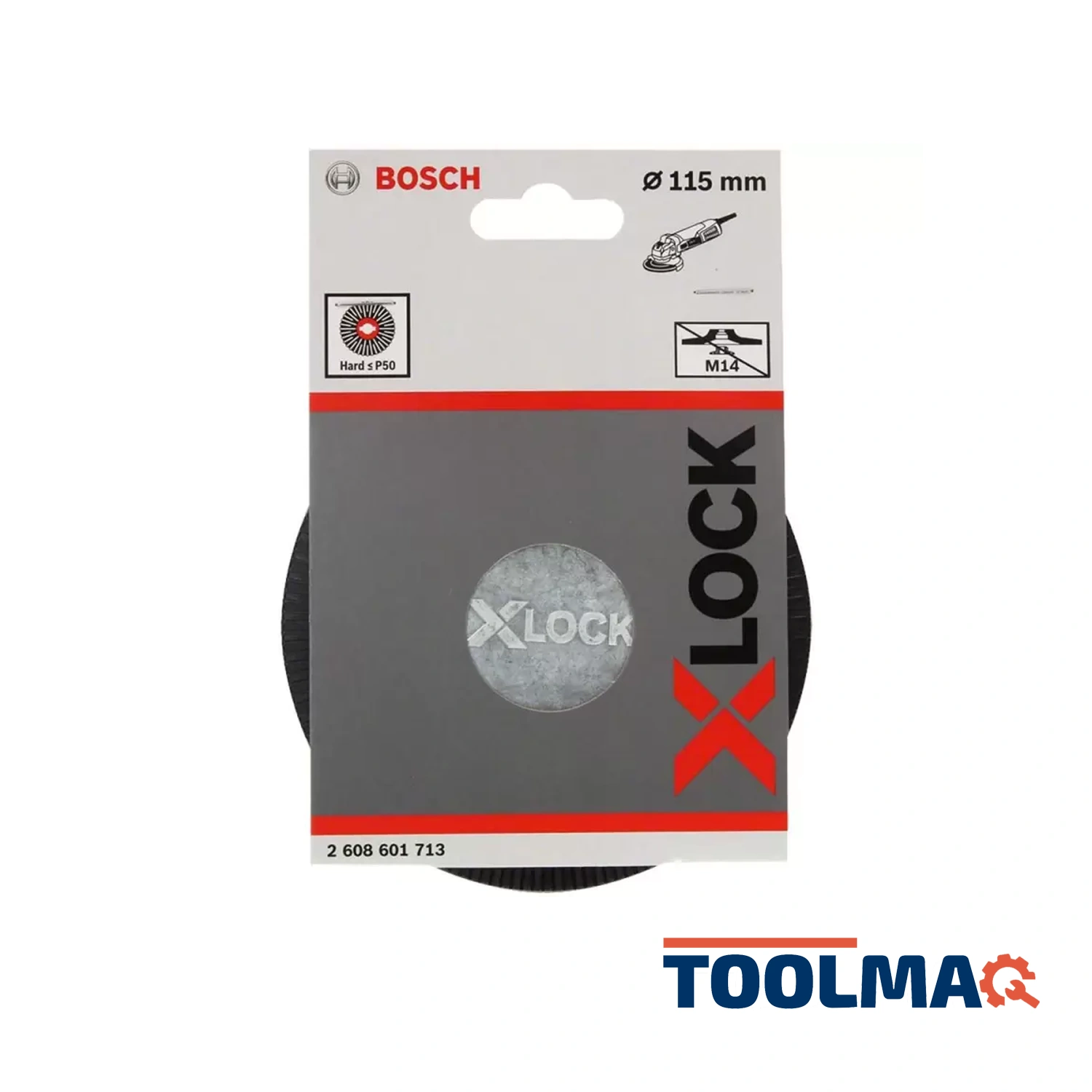 Plato de Goma X-LOCK para Disco Fibra duro 115mm 2608.601.713-000 