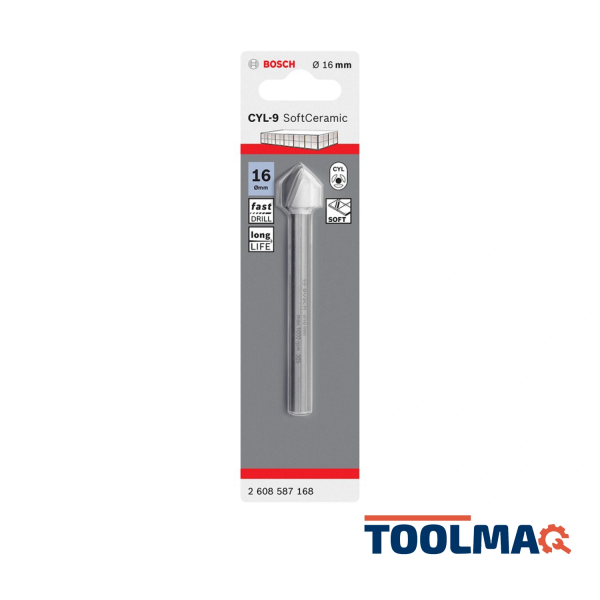 Broca CYL-9 16 x 90mm para Cerámicos Bosch 2608.587.168-000
