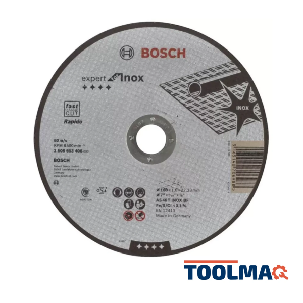 Disco Abrasivo Corte Expert for INOX 180x1.6 (Recto) 2608.603.406-000 