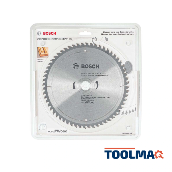 Disco de Sierra 9 1/4" 60 D Bosch 2608.644.334-000 