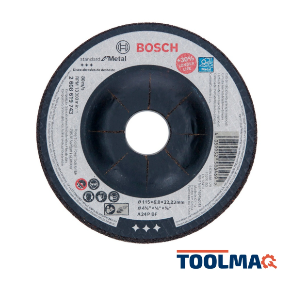 Disco de Desbaste 4 1/2" (115 mm) para Metal Bosch 2608.619.743-000
