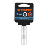 Dado largo de 11 mm, 6 puntas, cuadro 1/4", Truper 13205 - Vista 1