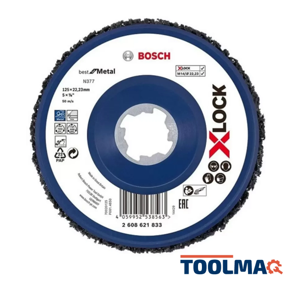 Disco de Limpieza N377 X-LOCK 125mm Best for Metal 2608.621.833-000 