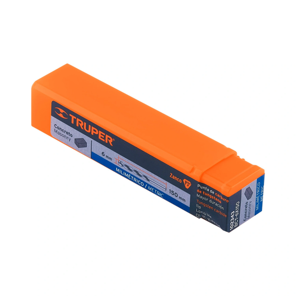 Broca para concreto 6 x 150 mm, Truper 102343