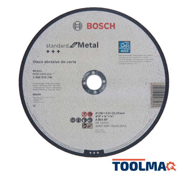 Disco Abrasivo Corte Expert for Metal 230X3.0 (Recto) 2608.600.324-000 