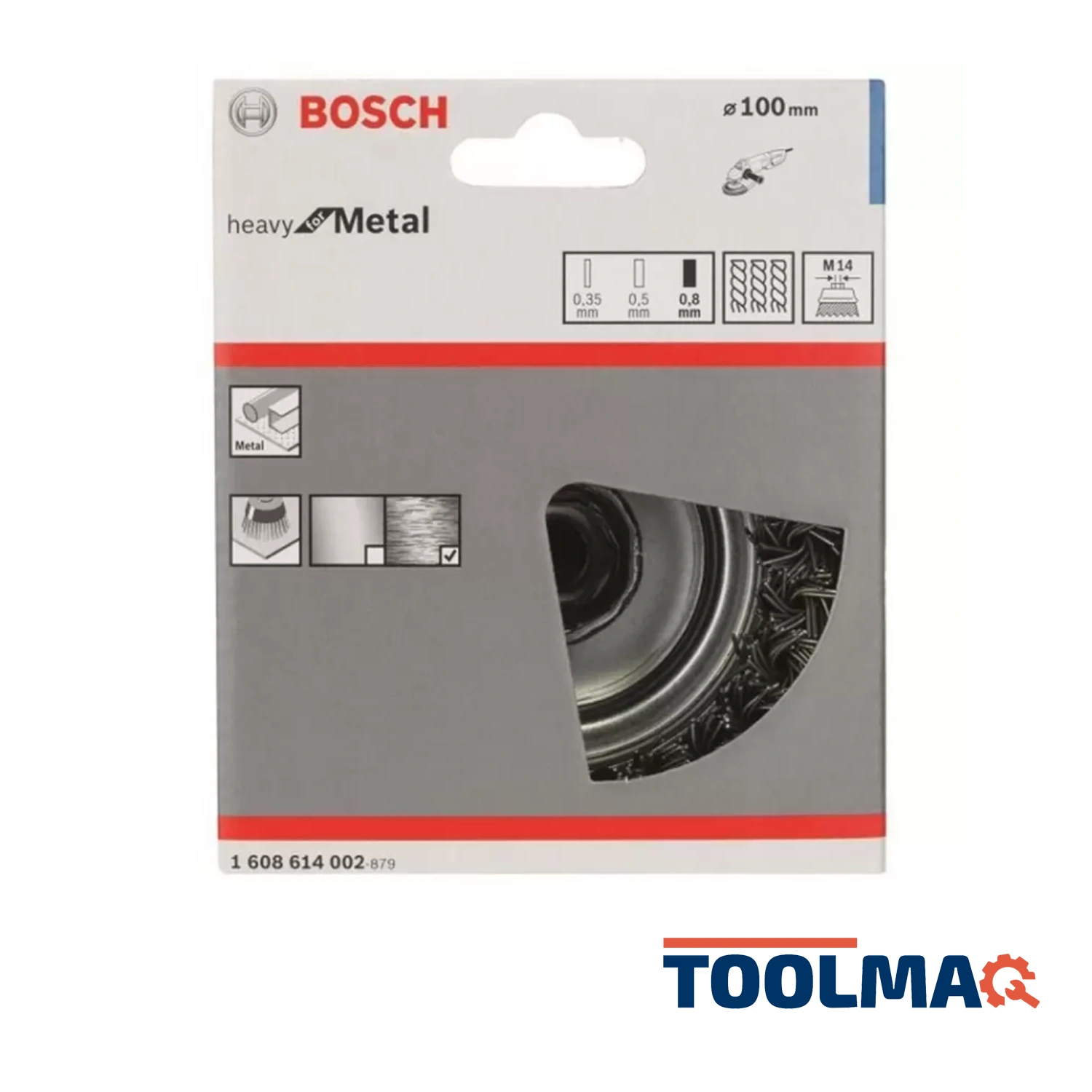 Grata Copa TRENZADA 8500 RPM 100mm 1608.614.002-000 