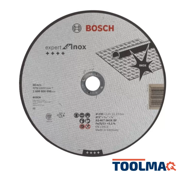 Disco Abrasivo Corte Expert for INOX 230X2.0 (Recto) 2608.600.096-000 